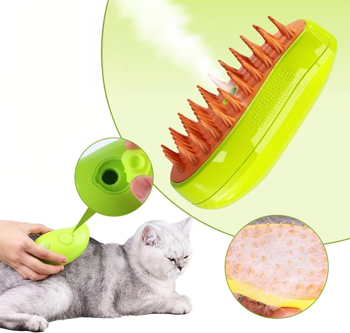 Cepillo De Vapor Para Mascotas Pequeño